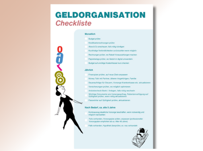 Checkliste Rich, Richer, Me Illustration Checkliste Rich, Richer, Me